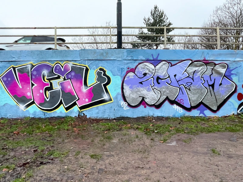 Desi and Mr Two Gram, M32 roundabout, Bristol, January 2026