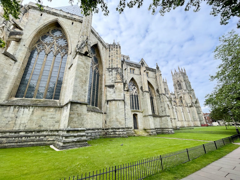The north elevation of York Minster, York, North Yorkshire, June 2024