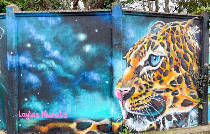 Layla's Murals, Surbiton Station, London, February 2026