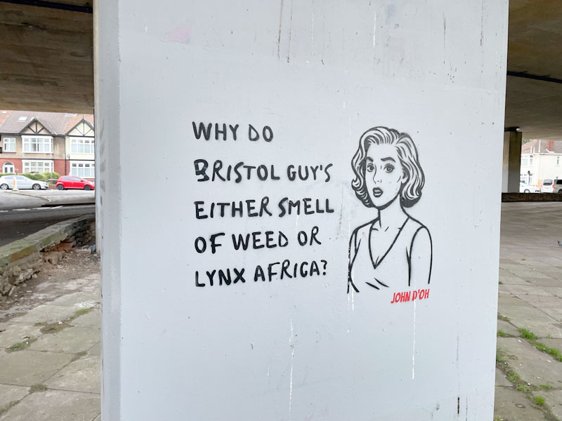 John D'oh, M32 roundabout J2, Bristol, March 2026