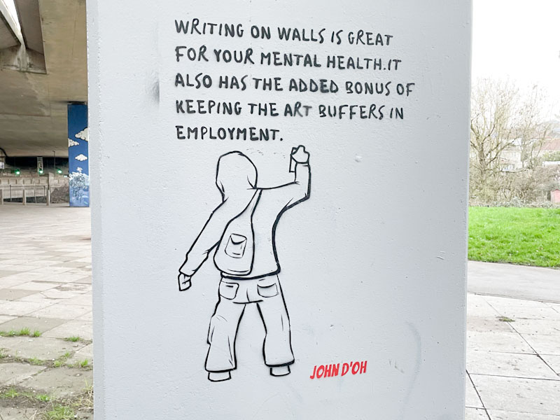 John D'oh, M32 roundabout J2, Bristol, March 2026