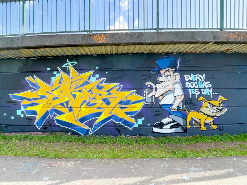 Dibz and Rusk, M32 roundabout, Bristol, March 2026