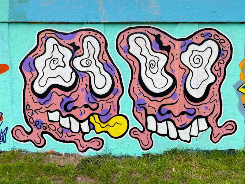 Scrapy, M32 roundabout, Bristol, April 2024