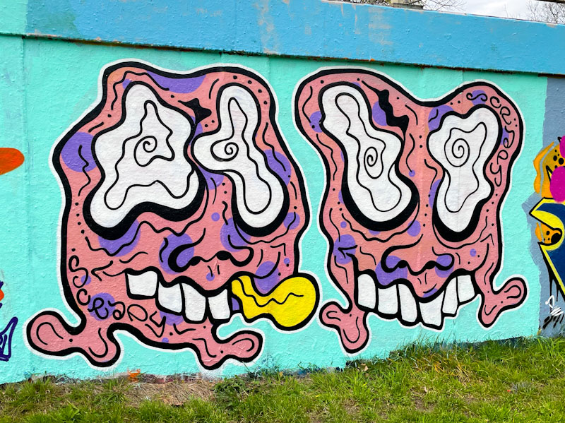 Scrapy, M32 roundabout, Bristol, April 2024