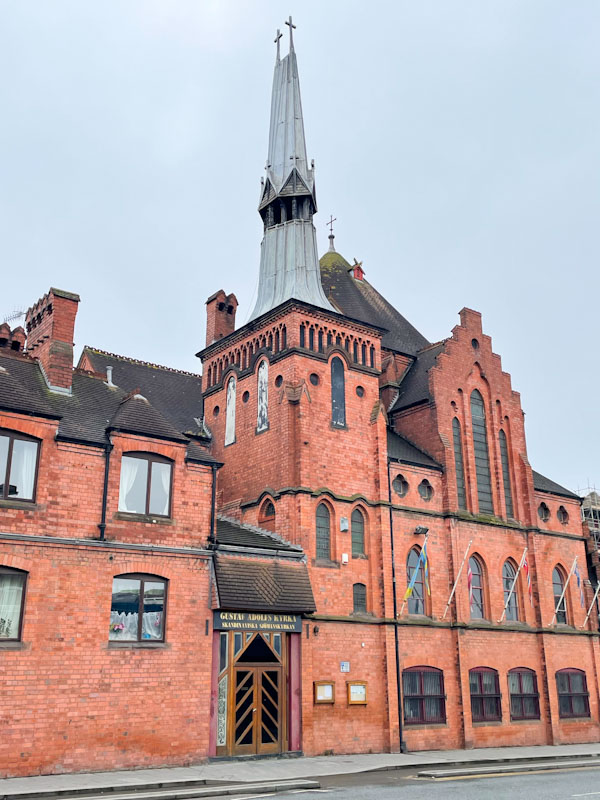Gustav Adolf Church, Park Lane, Liverpool, March 2025