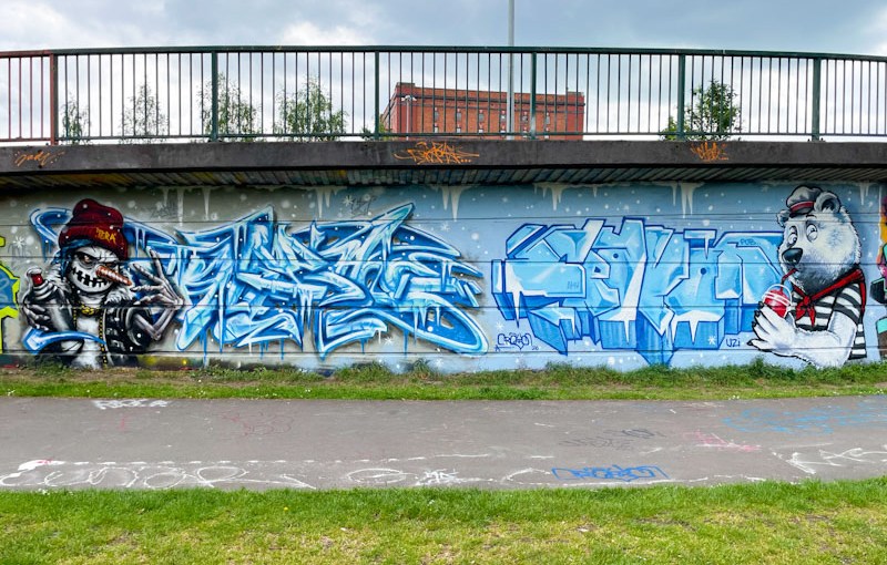 Tera and Kid Crayon, Cumberland Basin, Bristol, May 2026