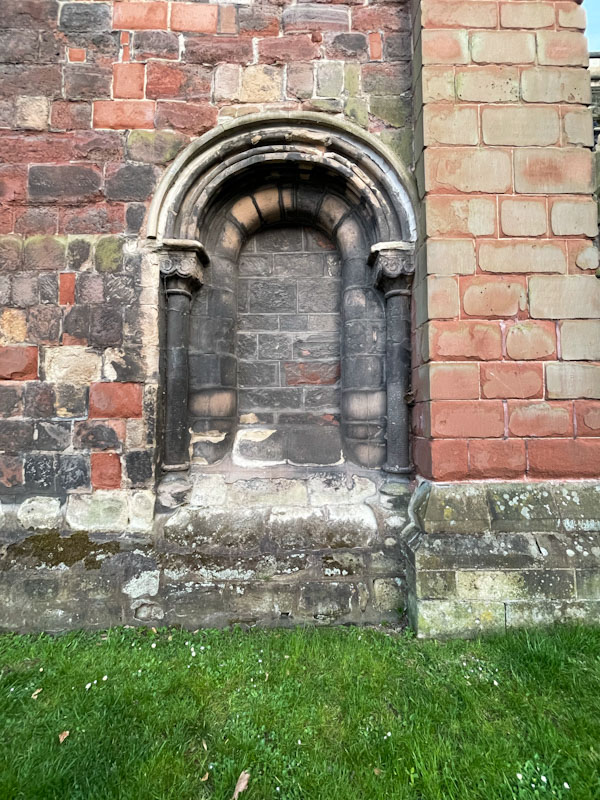 Ghost door or window, Church of St Mary the Virgin, Saint Mary’s Place, Shrewsbury, Shropshire, England
