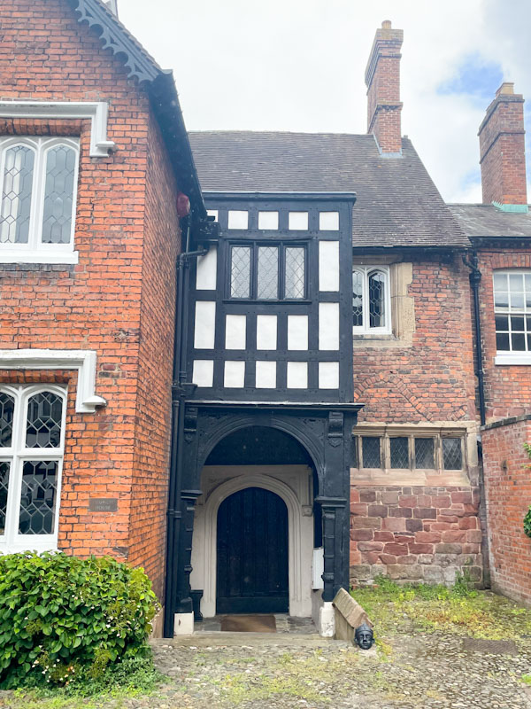 Stunning entrance and doorway, Council House Court, Shrewsbury, Shropshire, England, August 2025