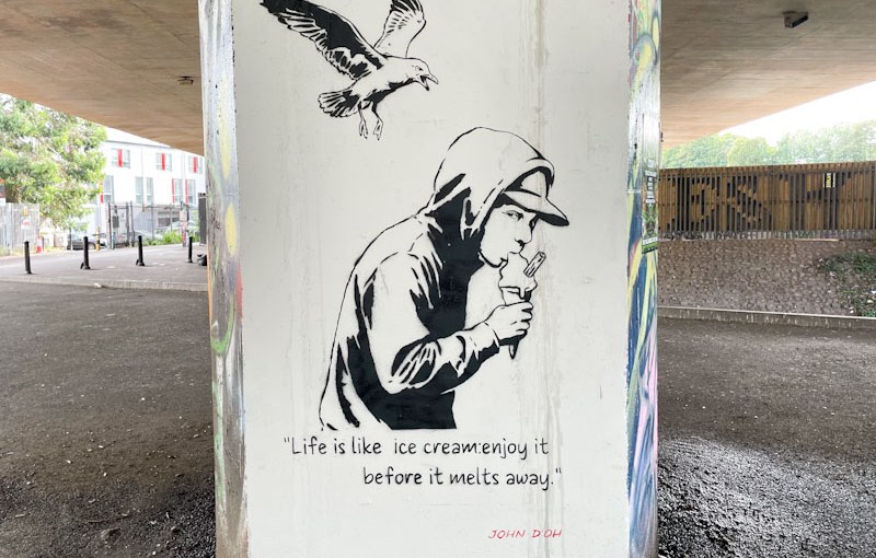 John D'oh, M32 Cycle path, Bristol, June 2026