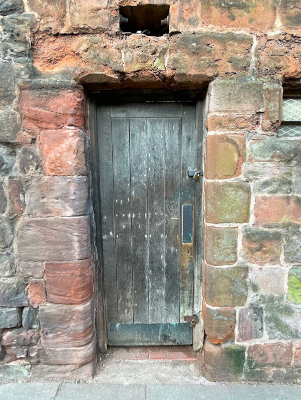 Old door, older doorway, Castle Street, Shrewsbury, Shropshire, England, April 2026