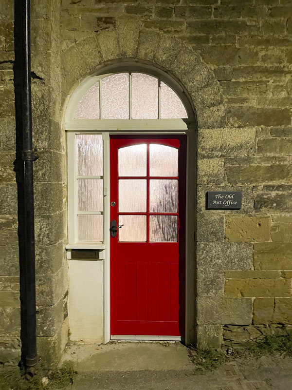 The Old Post Office door, Gorran Churchtown, Cornwall, October 2026