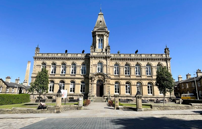 Victoria Hall, Victoria Road, Saltaire, West Yorkshire, England May 2025