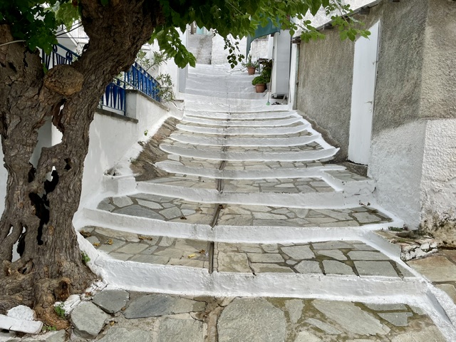 Steps, Glossa, Skopelos, Greece, September 2026
