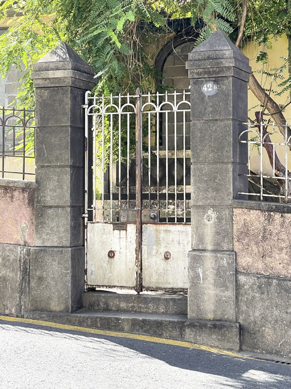 Iron gates, Rua Das Rosas, Funchal, Madeira, September 2025