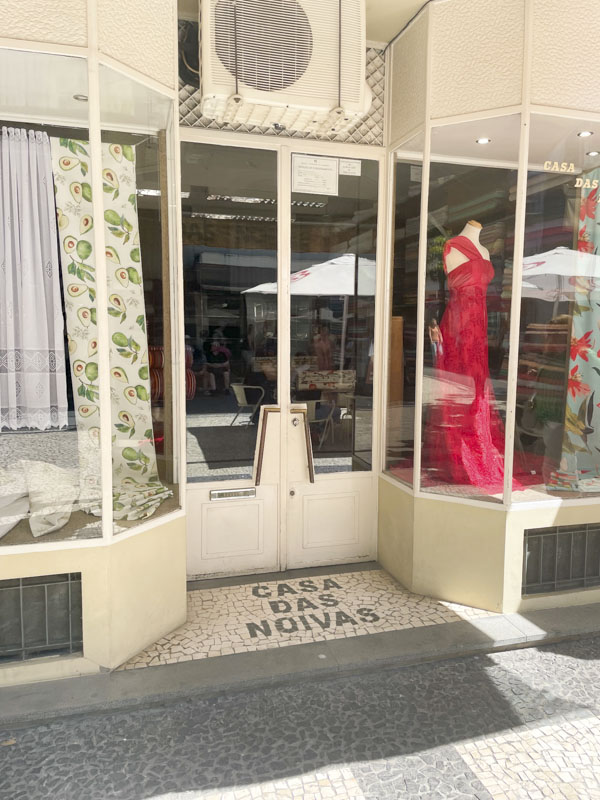 Shop front doors, Rua do Seminario, Funchal, Madeira, Portugal, September 2025