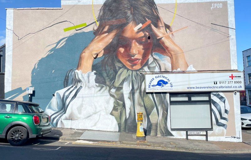 Epod 3000, Upfest 2026, Greville Street, Bristol, May 2026